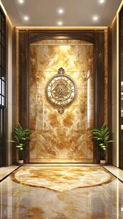 豪华大理石玄关装饰设计