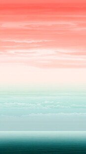 梦幻渐变海景天空背景图