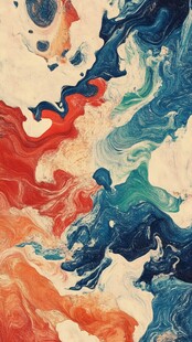 抽象流体艺术纹理画面