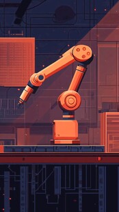 工业机械臂精密作业场景