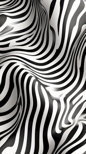 黑白条纹动感抽象纹理图案