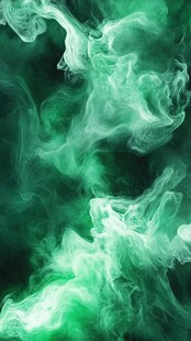 梦幻绿烟雾特效背景图