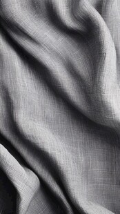 浅灰色褶皱布料纹理特写