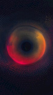 炫彩科技感圆形粒子背景图