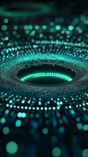 科技感环形发光点数字场景