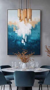 现代简约风餐厅装饰画场景