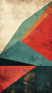 复古几何抽象艺术背景图