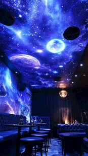 梦幻星空主题室内空间