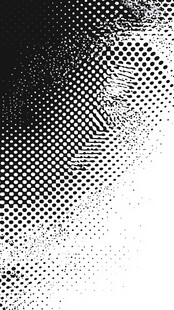 黑白半调点抽象背景图案