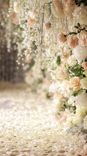 浪漫唯美的花卉婚礼场景