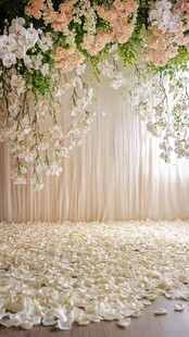 浪漫花卉婚礼布置场景