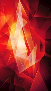 红色几何抽象炫彩背景图