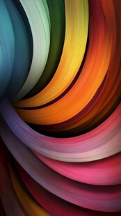 绚丽多彩的抽象波浪图案