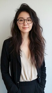 时尚知性女士休闲造型展示