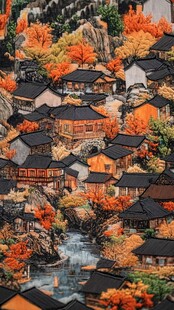 秋日山居图