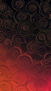 渐变红黑螺旋花纹背景图