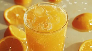 一杯鲜榨橙汁的清新时刻