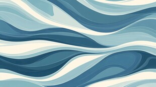 蓝白波浪纹理图案背景