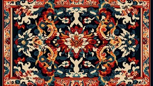 精美传统花纹地毯图案