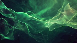 梦幻绿色流动烟雾纹理