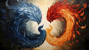 冰火凤凰对峙图