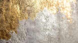 金与银交织的纹理墙面