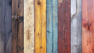 多彩木板拼接纹理背景图