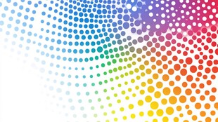多彩半色调圆点抽象背景图