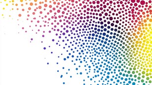 彩色点状渐变背景图案