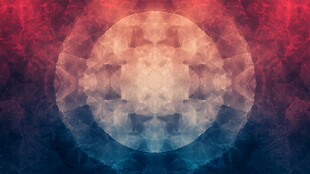 幻彩几何圆形抽象背景图