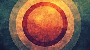 复古渐变圆环背景图