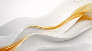 白金色流动抽象波浪背景