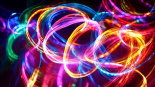 炫彩光绘图案梦幻视觉效果