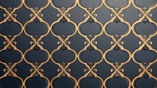 金色几何图案深色背景纹理