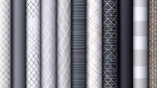 几何线条黑白纹理图案集