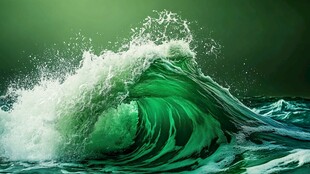 绿海惊涛