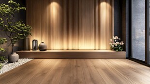 日式简约玄关木质空间美