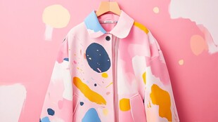 多彩涂鸦风儿童外套展示