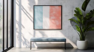 简约室内一角的艺术氛围