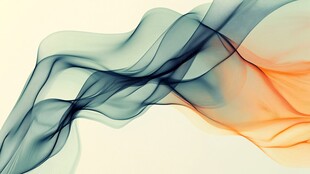 飘逸灵动的彩色烟雾线条