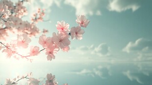 春日烂漫樱花绽放美景