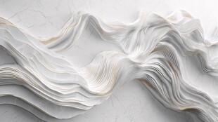 白色波浪纹理立体艺术背景