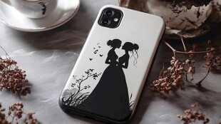 浪漫闺蜜剪影手机壳