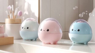 可爱萌趣加湿器摆件展示