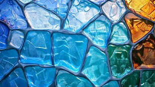 多彩玻璃马赛克图案纹理