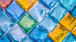 多彩玻璃方块拼接图案