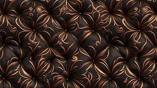 黑金花纹皮革质感图案