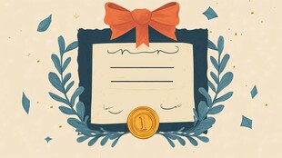精美证书插画设计