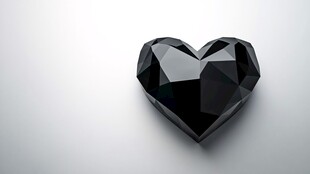 黑色心形钻石闪亮登场