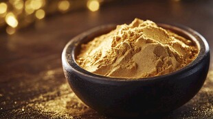 碗中姜黄粉 尽显自然质感